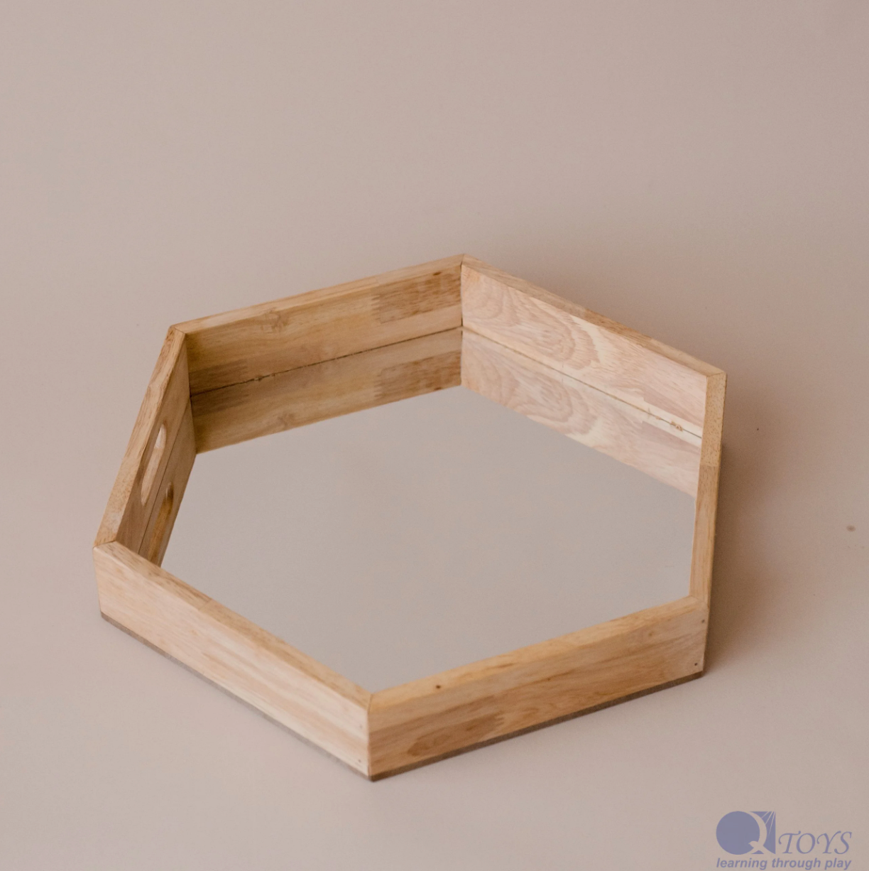 Hexagonal Mirror Trays - Set of 3